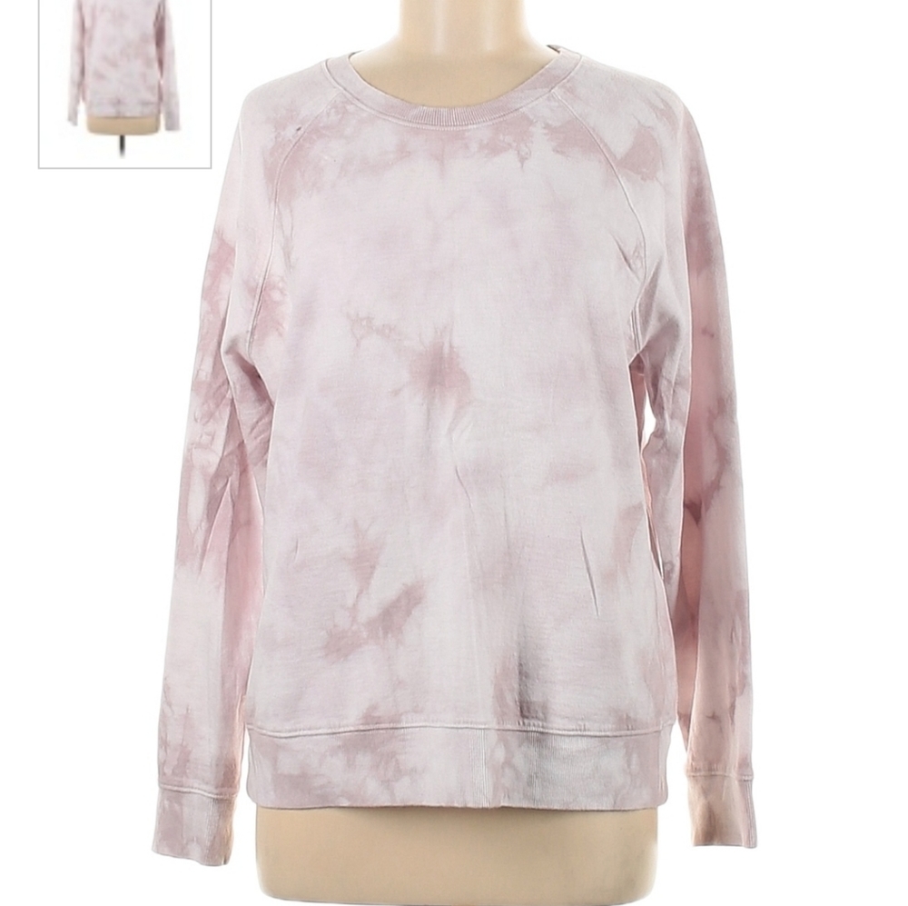 Athleta XXS Purple tie dye pullover crewneck